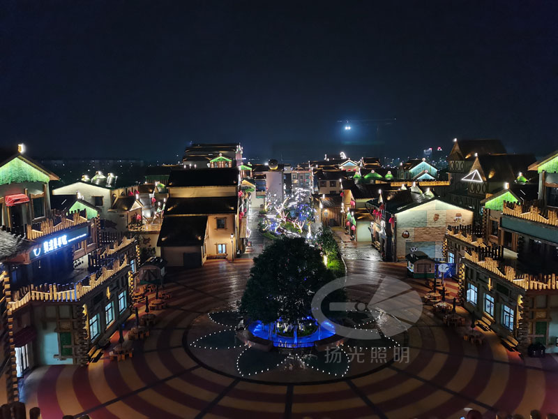 旅游景區夜景圖